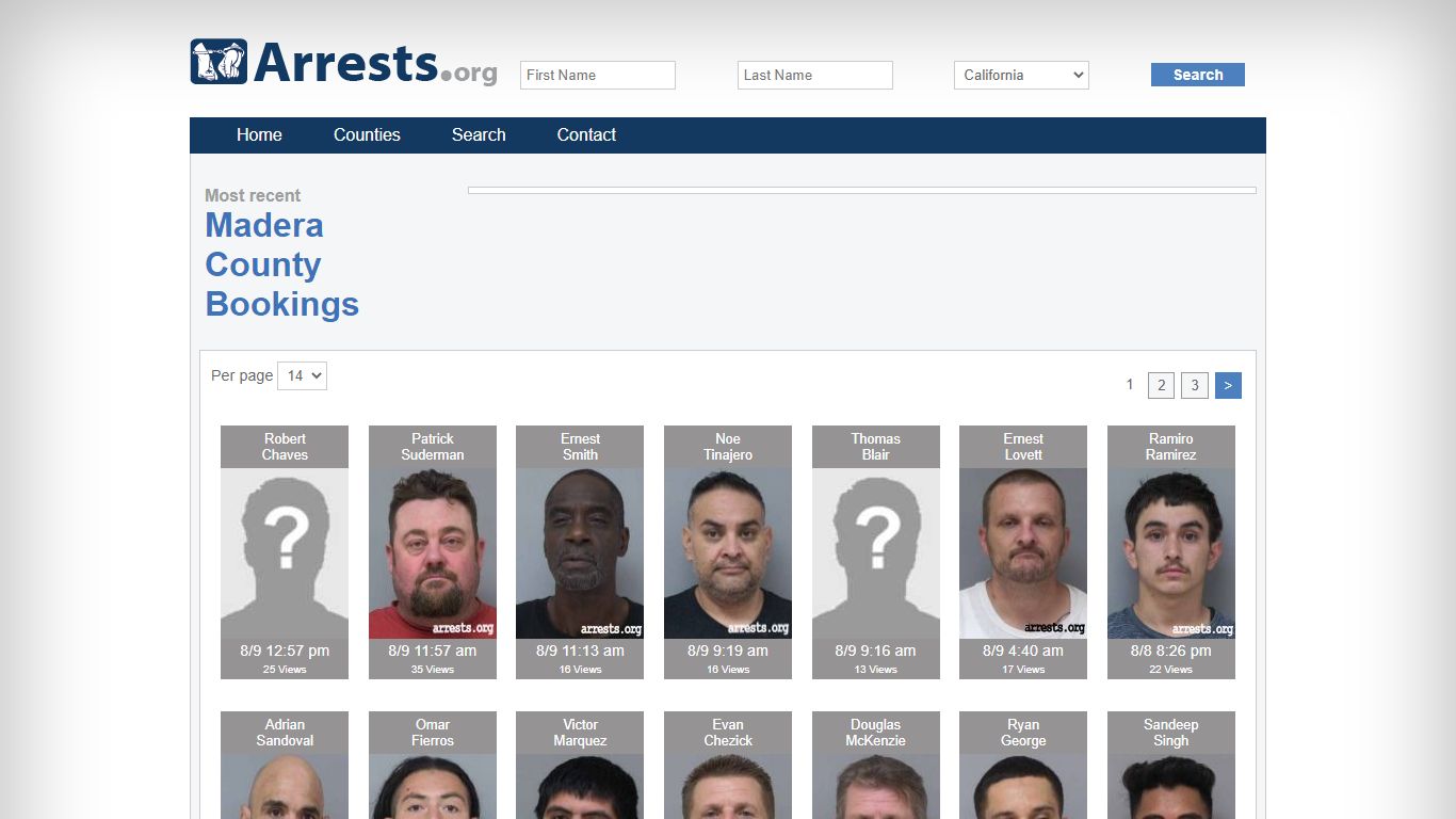 Madera County Arrests and Inmate Search